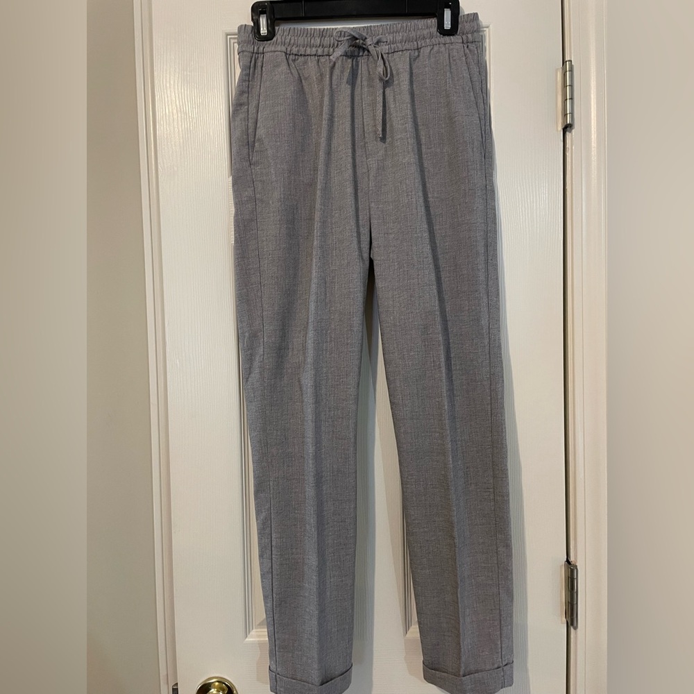 H&M Gray Pull On Drawstring Waist Pants XS